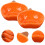 8Pièces Bols Service Céramique Orange Résistants 11