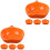 8Pièces Bols Service Céramique Orange Résistants 5