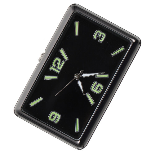 3Pièces Horloges Carrées Noires Pour Tableau De Bord
