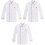 3Pièces Veste De Chef , Coupe Ample, Facile À Et Résistante 3