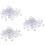 108Pièces Fictifs Material Clair Décoration Mariage 7