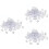 108Pièces Fictifs Material Clair Décoration Mariage 6