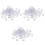 108Pièces Fictifs Material Clair Décoration Mariage 3