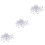 108Pièces Fictifs Material Clair Décoration Mariage 5