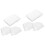 120Pièces Accessoires Oreilles En Silicone Blancs Pour Correction 7