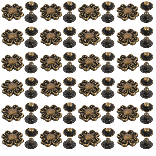 40Ensembles Boutons Bronze Café Pour Décoration Couture