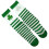 2Paires Quotidiennes Vertes Striped En 10