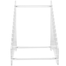 5Pcs Clear Acrylic Tiered Desktop Rack Vinyl Record and Cd Storage