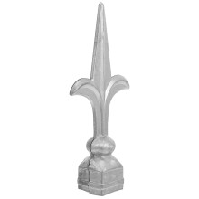 5Pièces Finials Métal Gris Pour Décoration Clôture Jardin Extérieur