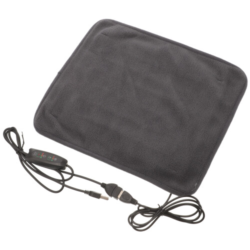 2Pièces Lit Chauffant Pour Animaux Polyester Lavable 1