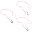 3Pièces Lanière Rose Nylon Antidérapante Usage Extérieur 7