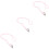3Pièces Lanière Rose Nylon Antidérapante Usage Extérieur 6