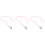 3Pièces Lanière Rose Nylon Antidérapante Usage Extérieur 5