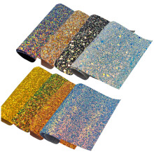24Pièces Cuir Scintillant Durable Couleurs Variées DIY