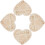 16Pièces Étiquettes Bébé Bois Beige Décor 3