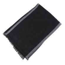 2Pièces Écharpes Noir Confortables Élégantes Pour Tenue Chic