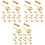 30Pièces Bases Clips Boucles D'oreilles Cuivre Accessoires DIY 5