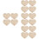 16Pièces Étiquettes Bébé Bois Beige Décor 8