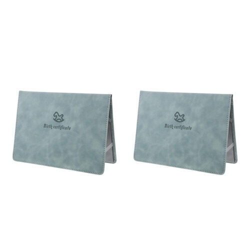2Pièces Cuir Protège Certificat Bébé Multi Couleur 1
