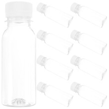 40Pièces Bouteilles De Rangement En Pet Transparentes Pour Jus Lait