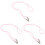 3Pièces Lanière Rose Nylon Antidérapante Usage Extérieur 4