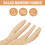1Pc Yellow Bamboo Salad Stirrer Hand-Shaped Kitchen Supply Server 5