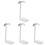 4Pièces Rangement Casque Silicone , Support Stable Pour Bureau 4