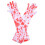 5Paires Costume Halloween Effet Sang Multicolores Réutilisables 1