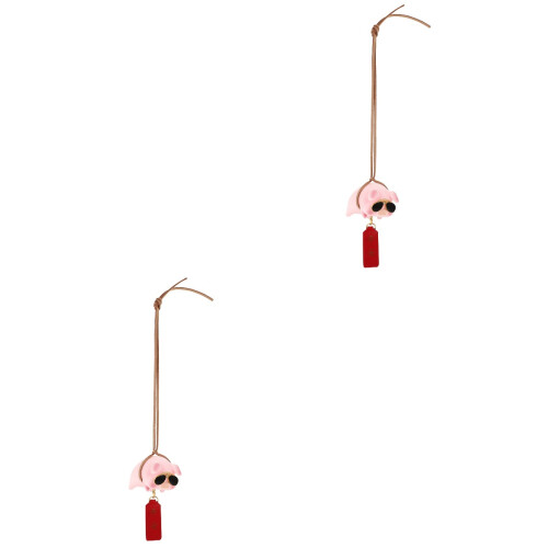 2Pièces Accessoire Rétroviseur Décoration Auto Colorée 2