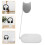 4Pièces Rangement Casque Silicone , Support Stable Pour Bureau 1