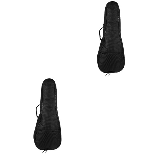 2Pièces Pochette Ukulélé Noir Confortable 2