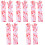 5Paires Costume Halloween Effet Sang Multicolores Réutilisables 5
