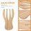 1Pc Yellow Bamboo Salad Stirrer Hand-Shaped Kitchen Supply Server 6