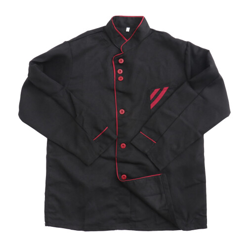 3Pièces Vestes Chef Unisexes Coupe Ample Facile À Durable