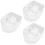 3Pièces Bols Bain Main Transparent Retrait Vernis Ongles 8