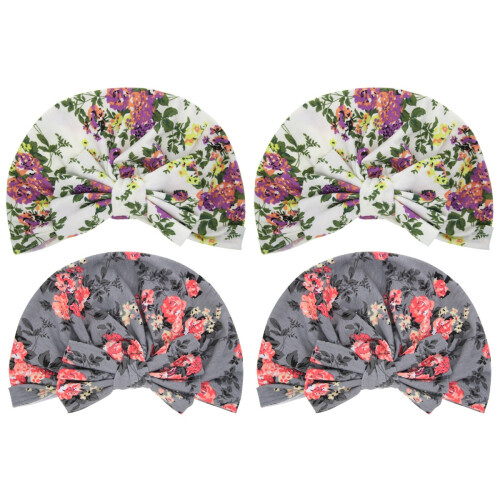4Pièces Bonnets Bébé À Oreilles Colorés, Confortables Pour Bains 1
