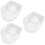 3Pièces Bols Bain Main Transparent Retrait Vernis Ongles 9