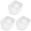 3Pièces Bols Bain Main Transparent Retrait Vernis Ongles 4