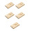 5Pcs Wood Dumpling Press Maker Machine Light Brown Kitchen Pastry Tool 4