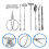 2Sets Meeresfrüchte Set Krabbenzange Silber 10