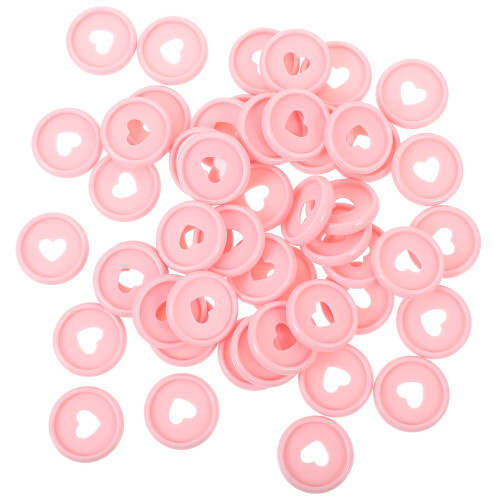 200Pièces Disques Discbound Rose Plastique Pour Planner 1