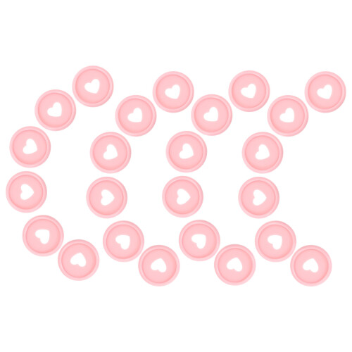 200Pièces Disques Discbound Rose Plastique Pour Planner 2