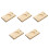 5Pcs Wood Dumpling Press Maker Machine Light Brown Kitchen Pastry Tool 8