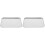 2Pcs Stainless Steel Sheet Pans for Baking Large Silver Barbecue Tray 4