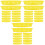 36Pcs Yellow Oval Fruit and Snack Serving Baskets 5