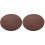 2Pièces Siège De Rond En Bois, Assise Robuste Marron 4
