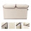 2Pcs Stackable Wardrobe Storage Box Khaki with Handles and Double Lids 10