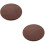 2Pièces Siège De Rond En Bois, Assise Robuste Marron 8