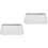 2Pcs Stainless Steel Sheet Pans for Baking Large Silver Barbecue Tray 6