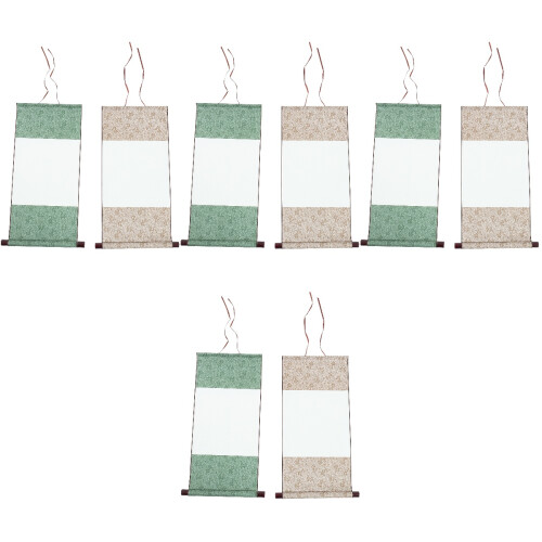 8Pièces Supports Papier Vert Pour Peinture À Brosse 1